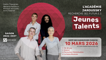 L&rsquo;Académie Musicale Philippe Jaroussky lance son appel à candidatures pour la saison 2026/2027